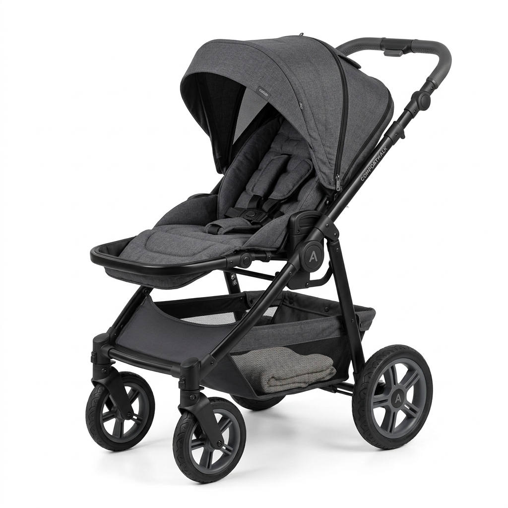 Kinderkraft Poussette Canne Grande Plus avec Pliage Automatique